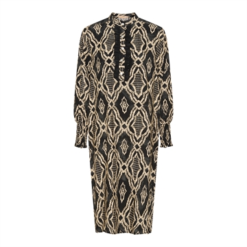 MARTA MdcGry 29917-1 Black Geometric Dress